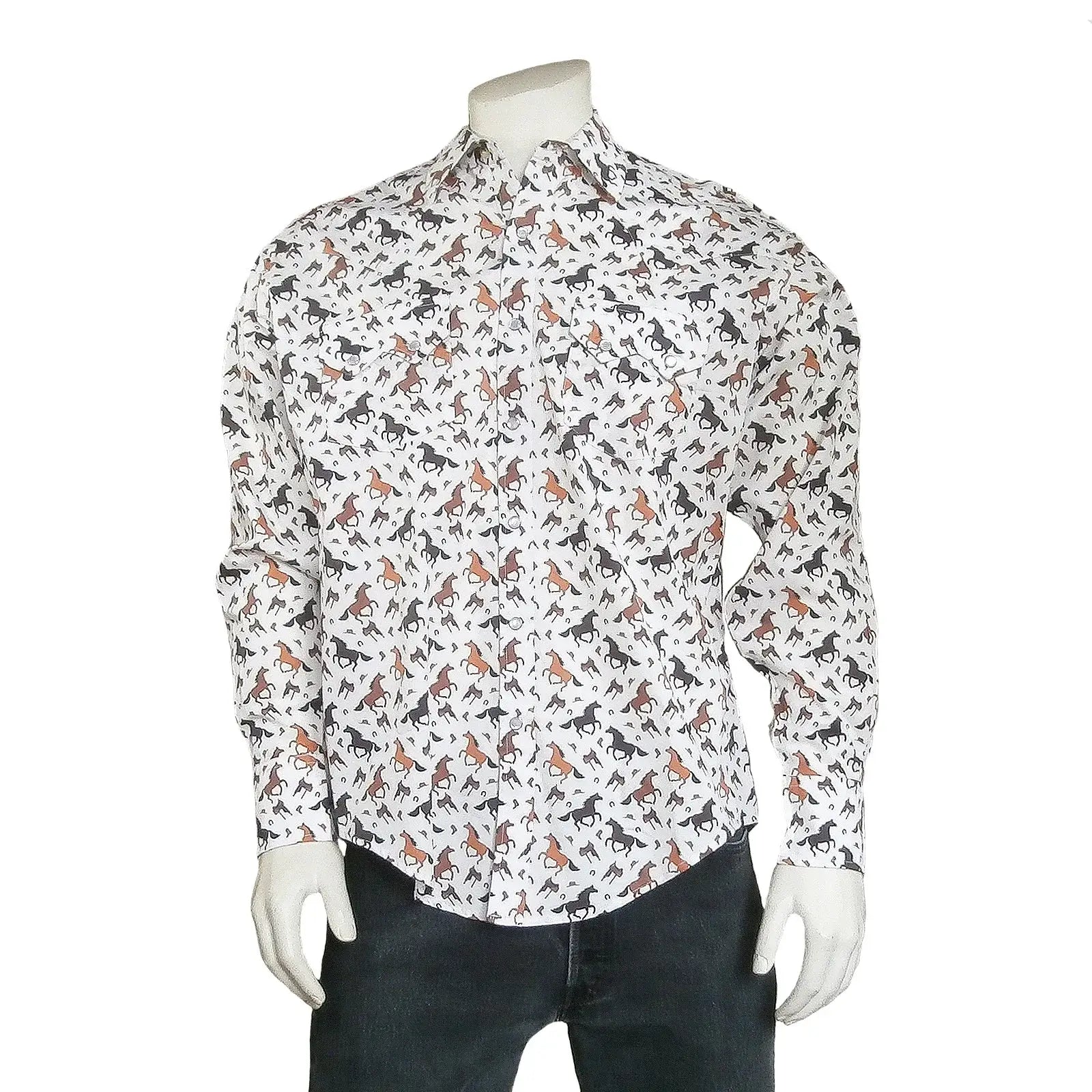 Rockmount Clothing Men's Horse Print Western Shirt - Rockmount Clothing - Flyclothing LLC