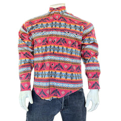 Rockmount Clothing Men's T-BIRD & Native Pattern Print Western Shirt - Rockmount Clothing