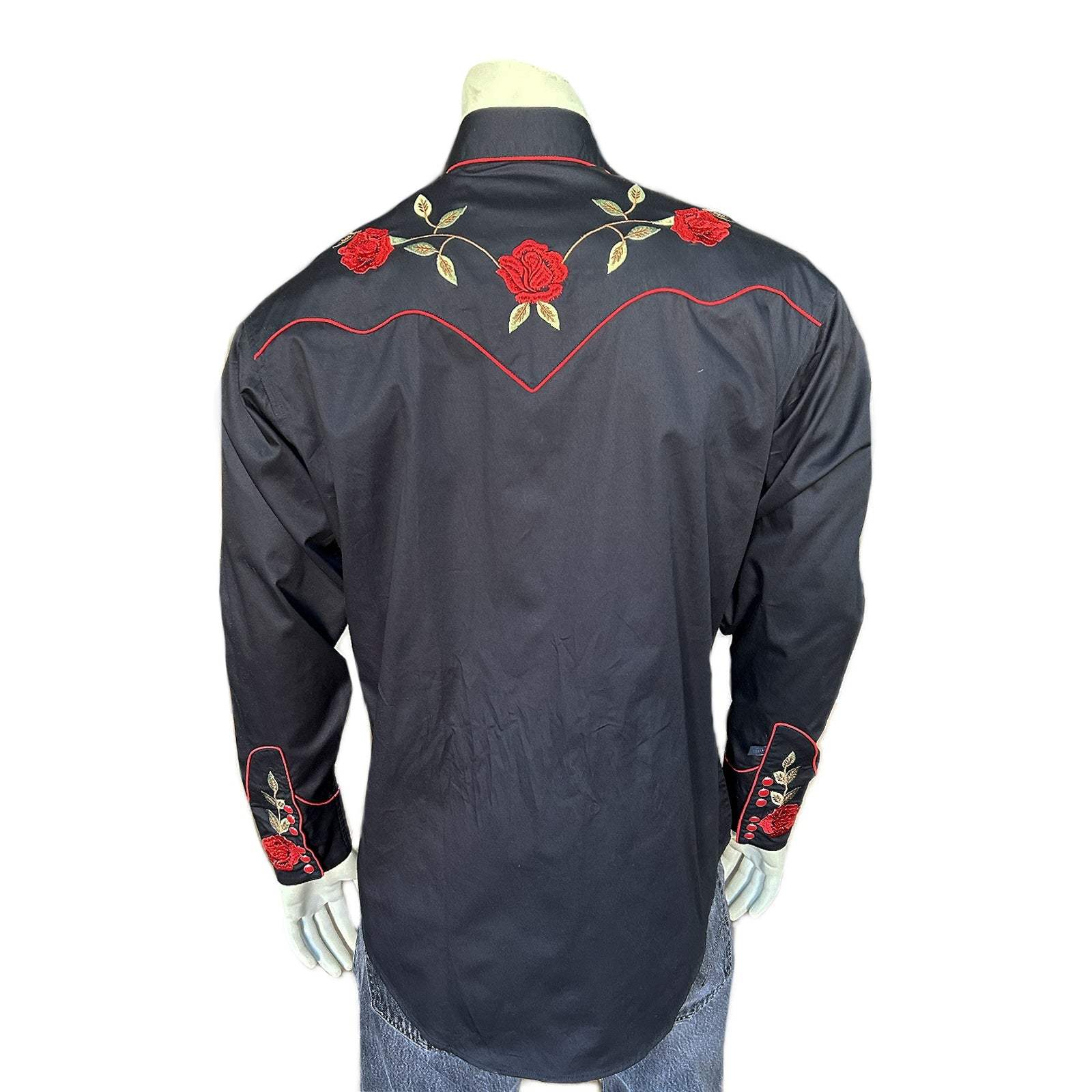 Rockmount Clothing Women's Vintage Rose Embroidered Western Shirt - Rockmount Clothing - Flyclothing LLC