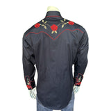 Rockmount Clothing Men's Vintage Rose Embroidered Western Shirt - Rockmount Clothing