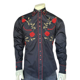 Rockmount Clothing Men's Vintage Rose Embroidered Western Shirt - Rockmount Clothing