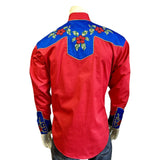 Rockmount Clothing Men's Vintage 2-Tone Floral Embroidered Western Shirt - Rockmount Clothing