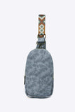 Adjustable Strap PU Leather Sling Bag - Trendsi - Flyclothing LLC