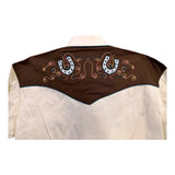 Rockmount Clothing Men's Vintage 2-Tone Horsehoe Embroidery - Rockmount Clothing - Flyclothing LLC