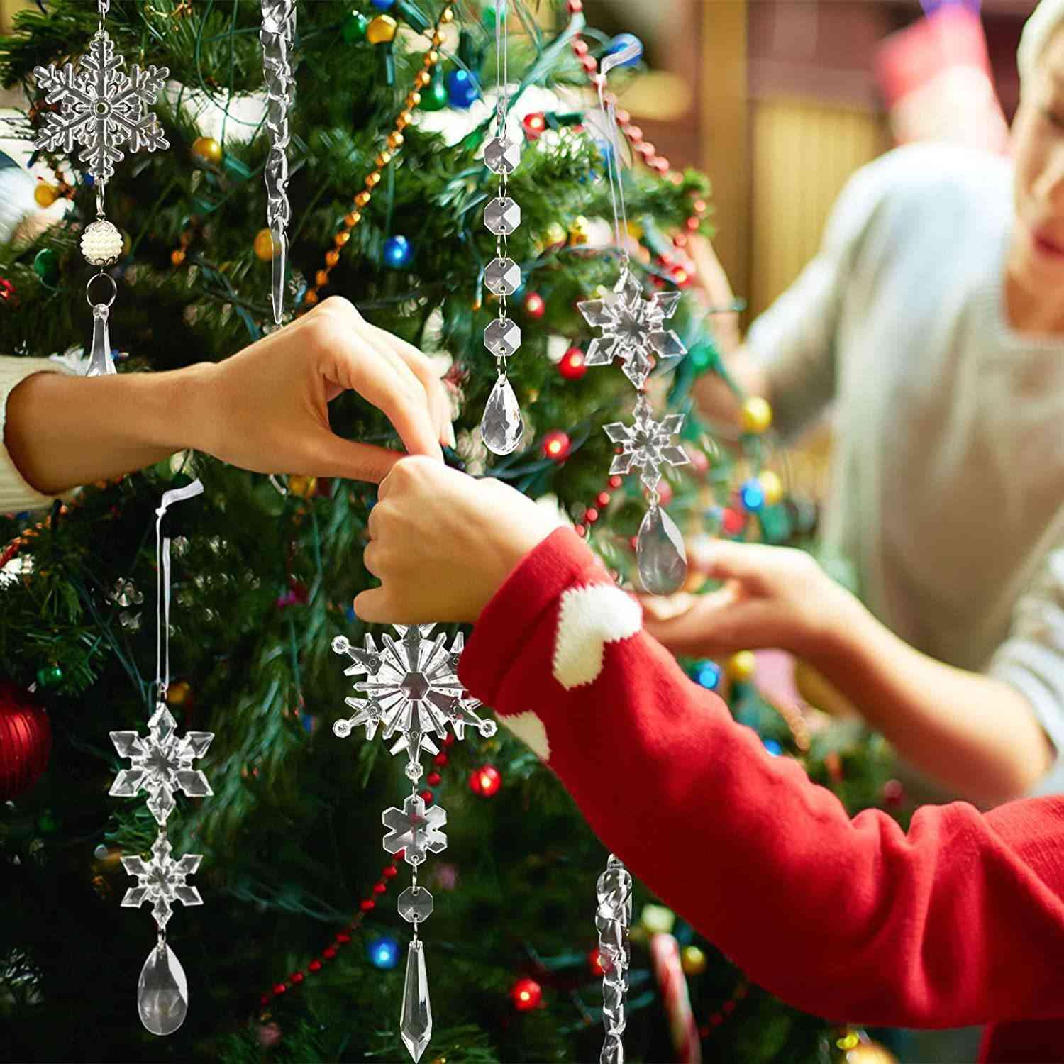 10-Piece Acrylic Icicle Ornaments - Trendsi