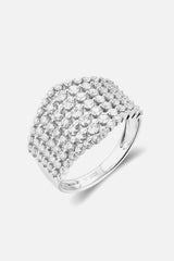 1.21 Carat Moissanite 925 Sterling Silver Ring - Trendsi - Flyclothing LLC