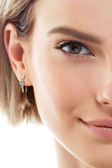 Moissanite 925 Sterling Silver Earrings - Trendsi - Flyclothing LLC