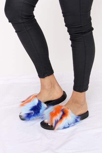 Forever Link Plush Open-Toe Sandals - Trendsi - Flyclothing LLC