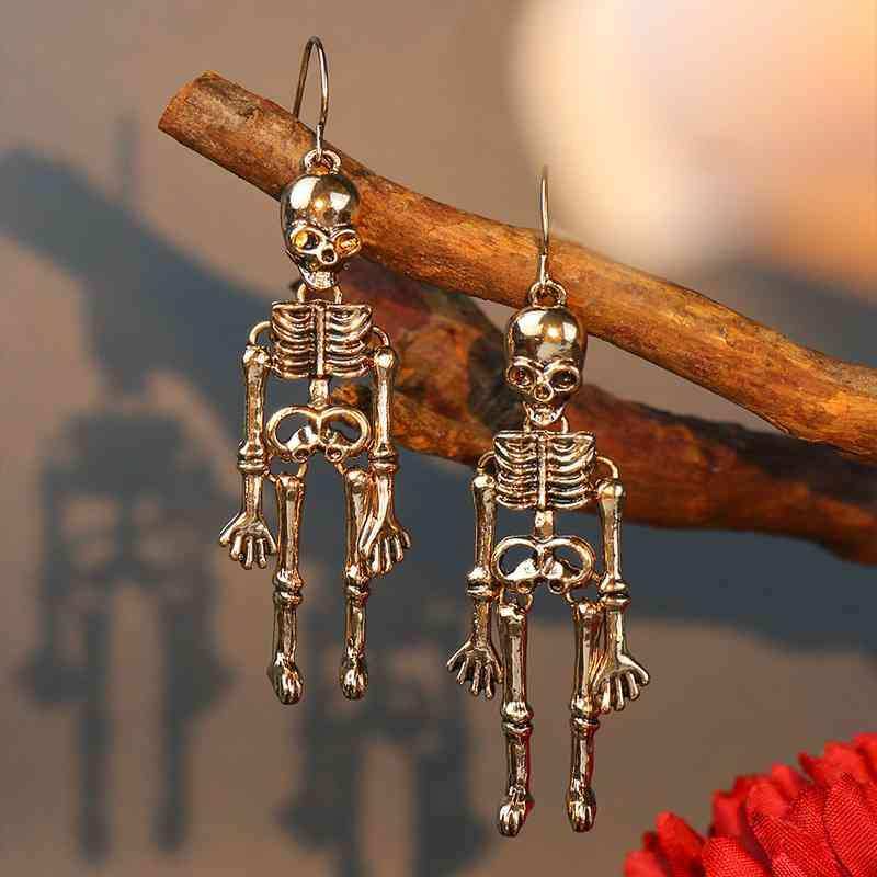 Skeleton Alloy Earrings - Trendsi - Flyclothing LLC