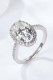 4.5 Carat Moissanite Halo Ring - Trendsi