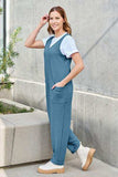 Double Take Full Size Sleeveless Straight Jumpsuit - Trendsi - Flyclothing LLC