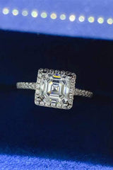2 Carat Moissanite 925 Sterling Silver Ring - Trendsi - Flyclothing LLC