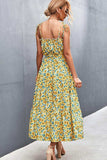 Floral Tie-Shoulder Belted Dress - Trendsi - Flyclothing LLC