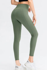 Wide Waistband Slim Fit Long Sports Pants - Trendsi - Flyclothing LLC