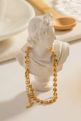 Heart Chain Lobster Clasp Bracelet - Trendsi - Flyclothing LLC