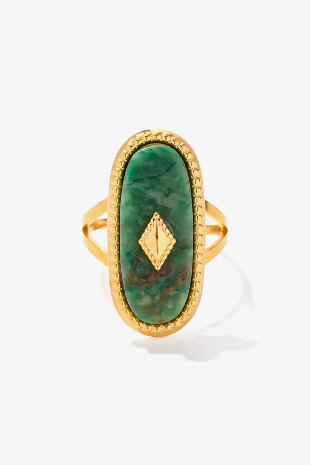 Natural Stone Copper Ring - Trendsi - Flyclothing LLC