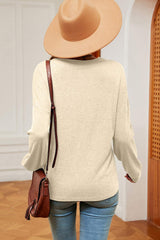 V-Neck Dropped Shoulder T-Shirt - Trendsi - Flyclothing LLC