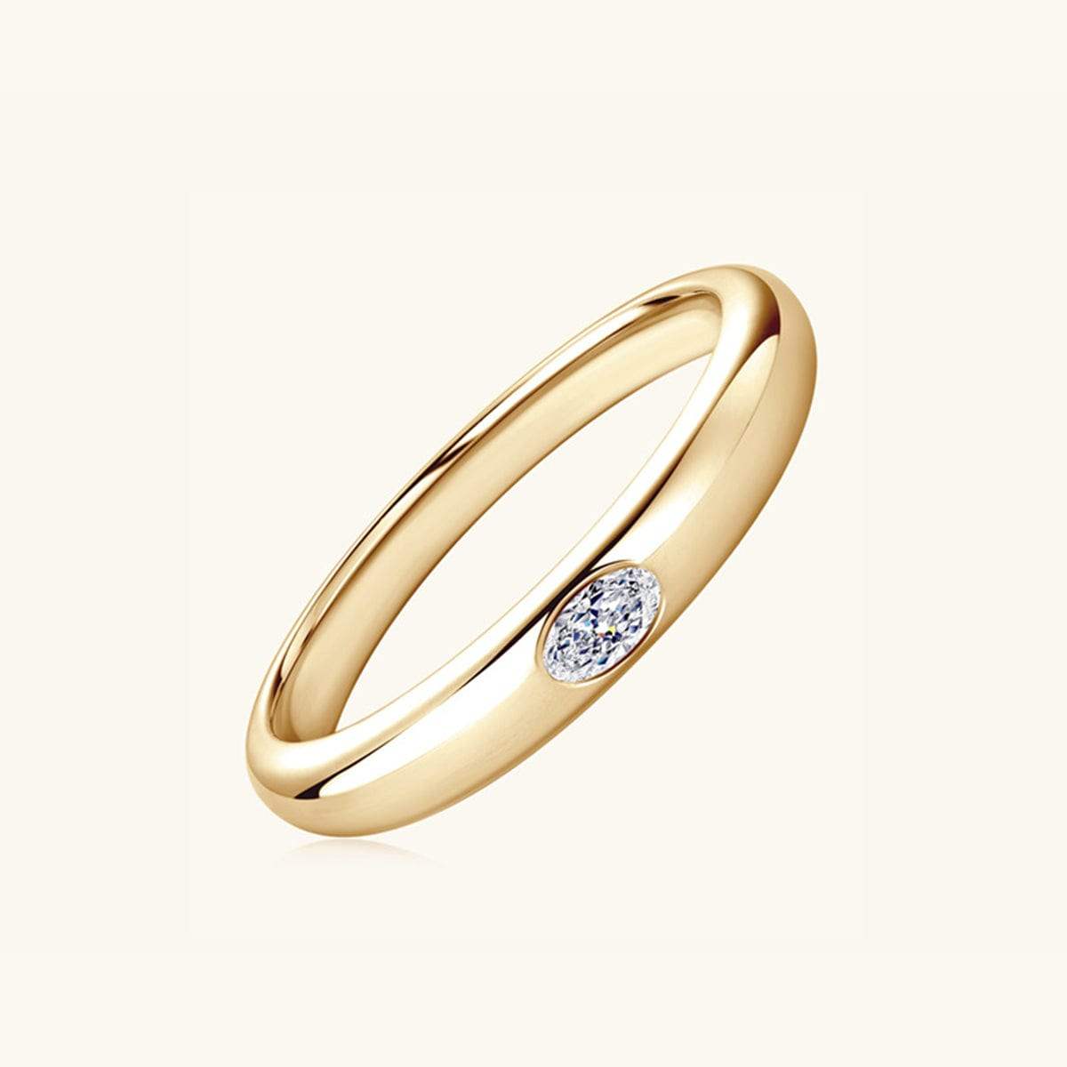 925 Sterling Silver Inlaid Moissanite Ring - Trendsi - Flyclothing LLC