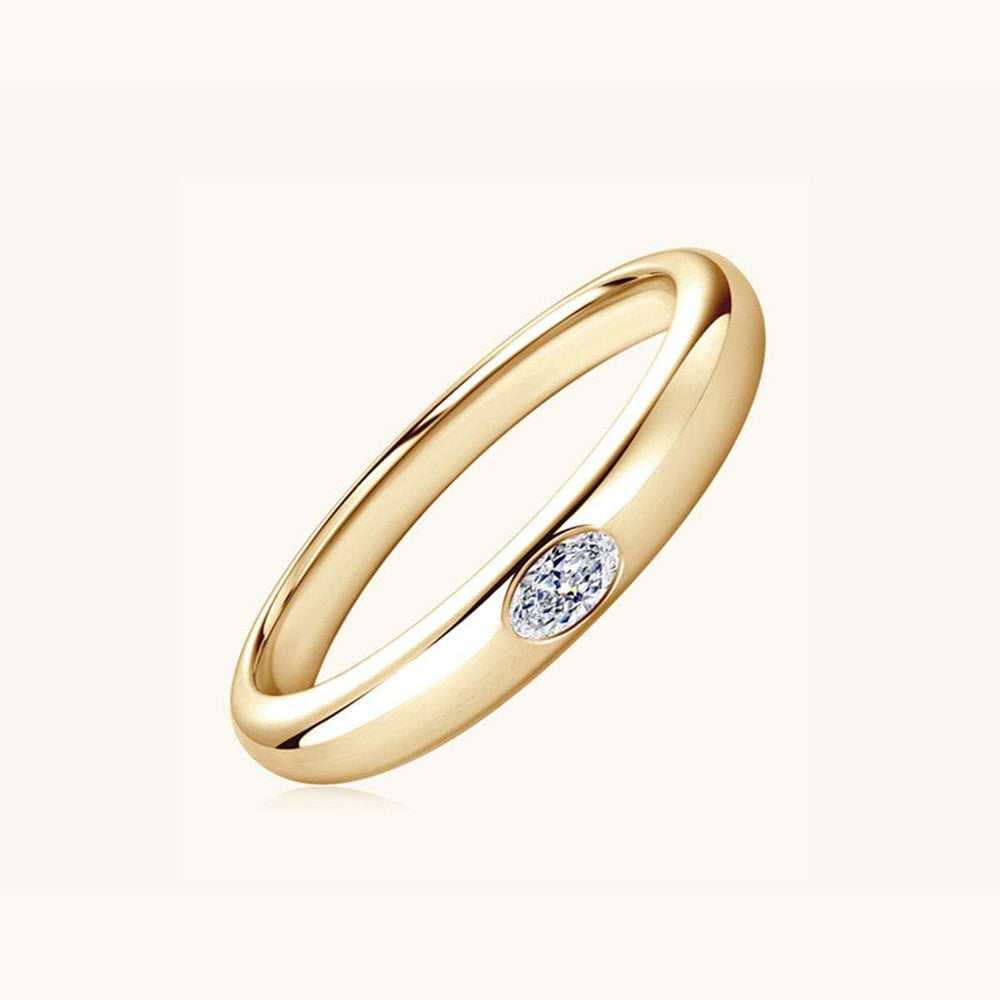 925 Sterling Silver Inlaid Moissanite Ring - Trendsi - Flyclothing LLC