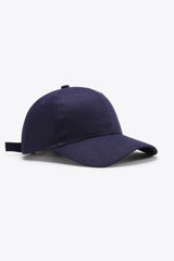 Plain Adjustable Cotton Baseball Cap - Trendsi - Flyclothing LLC