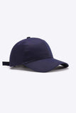 Plain Adjustable Cotton Baseball Cap - Trendsi - Flyclothing LLC