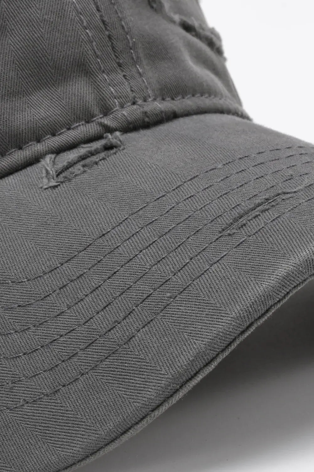 Distressed Adjustable Baseball Cap - Trendsi - Flyclothing LLC