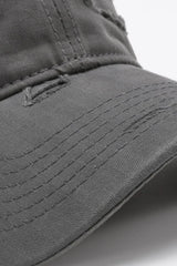 Distressed Adjustable Baseball Cap - Trendsi - Flyclothing LLC