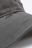 Distressed Adjustable Baseball Cap - Trendsi - Flyclothing LLC