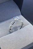 2 Carat Moissanite Crisscross 925 Sterling Silver Ring - Trendsi - Flyclothing LLC