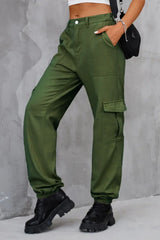 Buttoned High Waist Jeans with Pockets - Trendsi - Flyclothing LLC