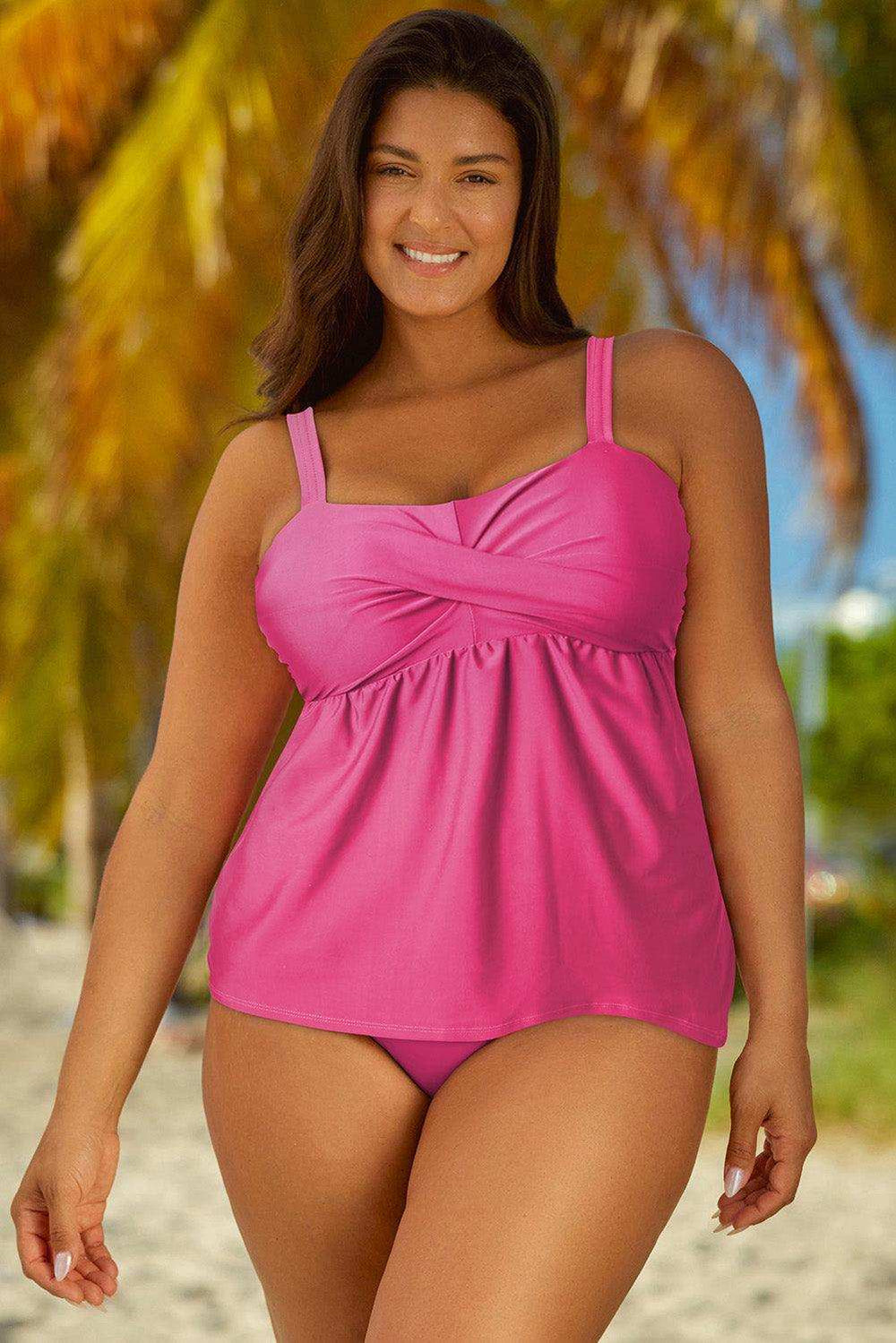 Full Size Adjustable Strap Tankini Set - Trendsi - Flyclothing LLC