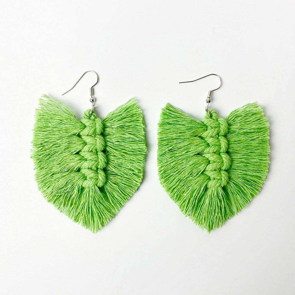 Fringe Detail Dangle Earrings - Trendsi - Flyclothing LLC