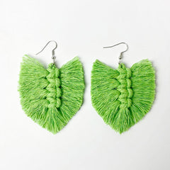 Fringe Detail Dangle Earrings - Trendsi