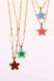 Flower Pendant Stainless Steel Necklace - Trendsi - Flyclothing LLC