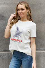 Simply Love AMERICA ESTABLISHED 1776 Graphic Cotton T-Shirt