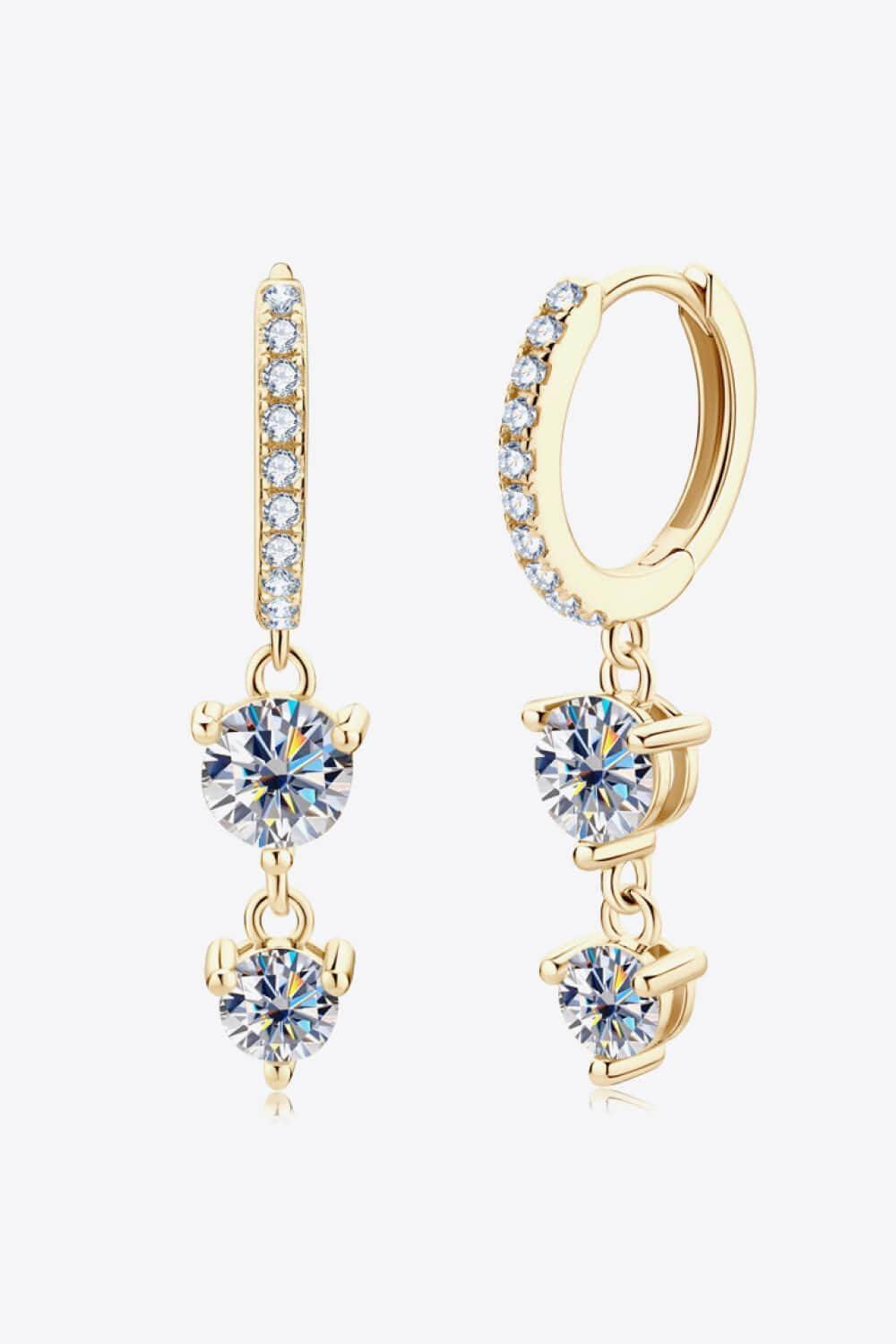 Be The One Moissanite Drop Earrings - Trendsi