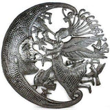 Angel and Moon Metal Art - Croix des Bouquets - Croix des Bouquets - Flyclothing LLC