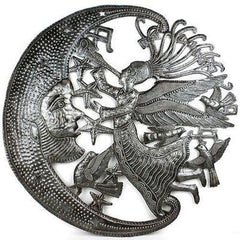 Angel and Moon Metal Art - Croix des Bouquets - Croix des Bouquets