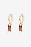 Retro 925 Sterling Silver Cubic Zirconia Drop Earrings - Trendsi