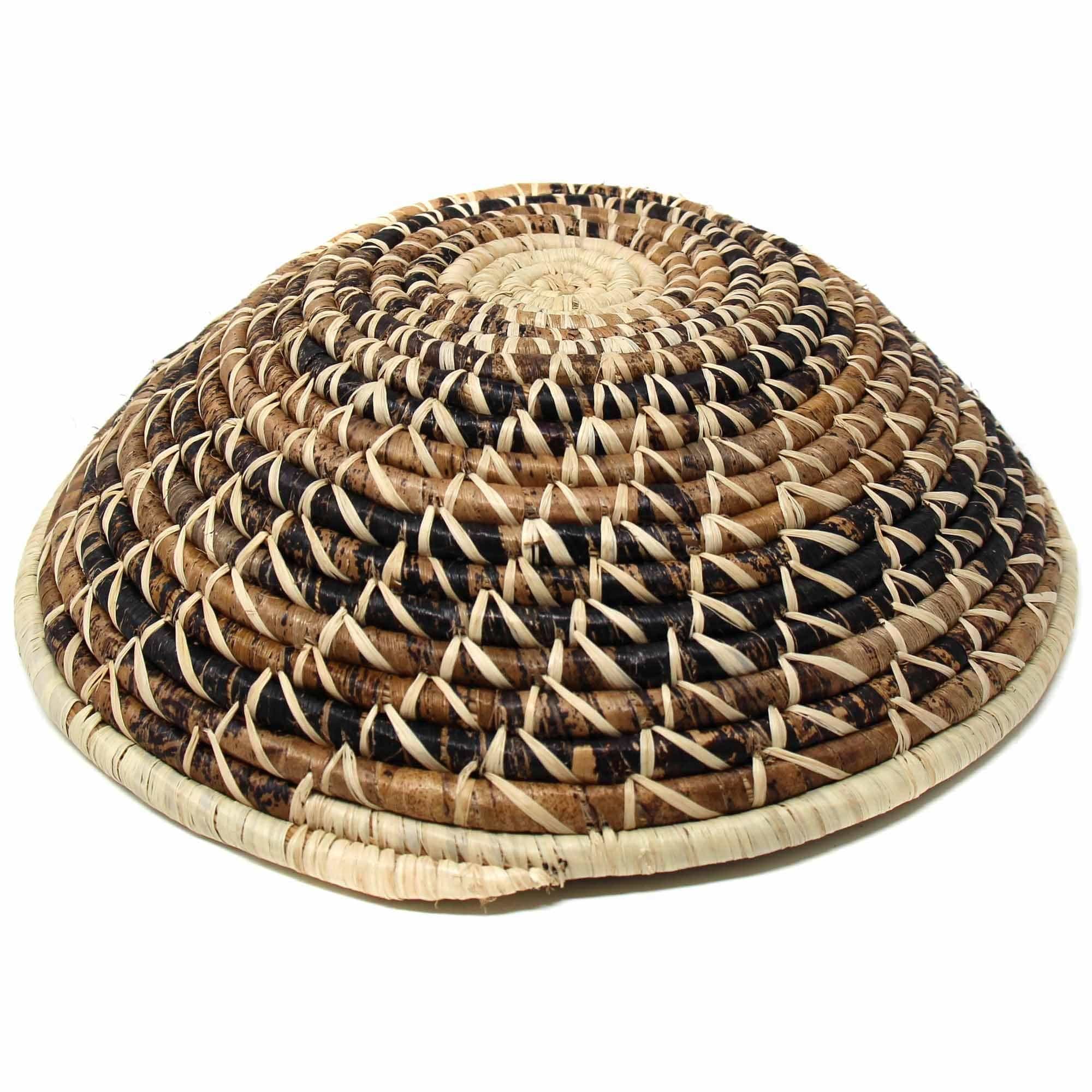 Woven Sisal Basket, Wheat Stalk Spirals In Natural - Flyclothing LLC