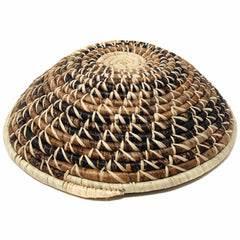 Woven Sisal Basket, Wheat Stalk Spirals In Natural - Flyclothing LLC