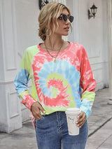 Printed Round Neck Raglan Sleeve Tee - Trendsi - Flyclothing LLC