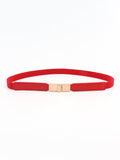 PU Elastic Skinny Belt - Trendsi