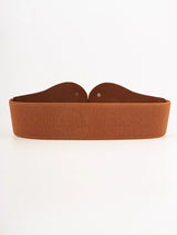 Alloy Buckle Elastic PU Belt - Trendsi - Flyclothing LLC