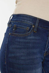 Kancan Mid Rise Gradient Skinny Jeans - Trendsi - Flyclothing LLC