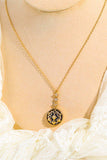 Vintage Blue Sandstone Pendant Copper Necklace - Trendsi - Flyclothing LLC
