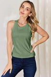 Basic Bae Full Size Round Neck Racerback Tank - Trendsi - Flyclothing LLC