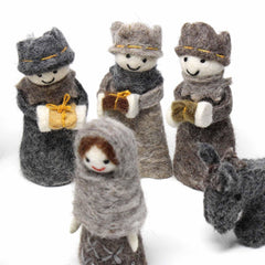 Felted Nativity 12-Piece Set - Global Groove Direct