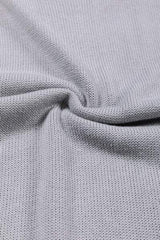 Contrast Round Neck Dropped Shoulder Sweater - Trendsi - Flyclothing LLC