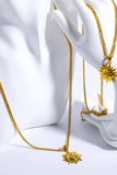 Sun Pendant Copper Necklace - Trendsi - Flyclothing LLC